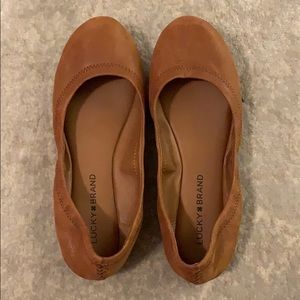 Lucky brand leather flats.